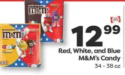 Weis Markets Red, White and Blue M & M' s Candy offer