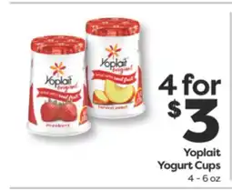 Weis Markets Yoplait Yogurt Cups offer