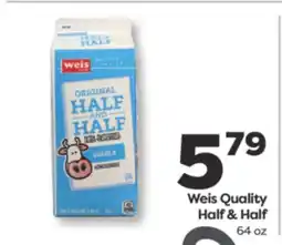 Weis Markets Weis Quality Half & Half offer