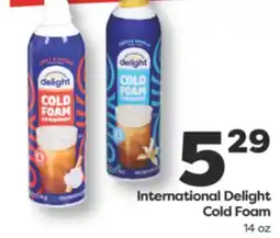 Weis Markets International Delight Cold Foam offer