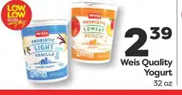 Weis Markets Weis Quality Yogurt offer