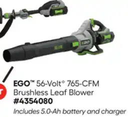 Lowe's 56-Volt 765-CFM Brushless Leaf Blower offer