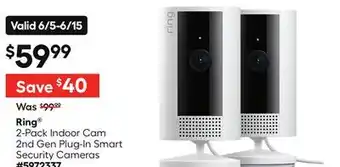 Lowe's 2-Pack Indoor Cam 2nd Gen Plug-In Smart Security Cameras offer