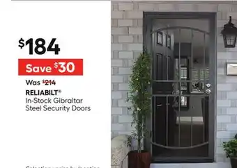 Lowe's In-Stock Gibraltar Steel Security Doors offer