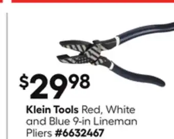 Lowe's Tools Red, White and Blue 9-in Lineman Pliers offer