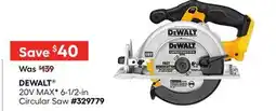 Lowe's 20V MAXF 6-1/2-in Circular Saw offer