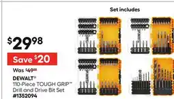 Lowe's DEWALT 110-Piece TOUGH GRIP Drill and Drive Bit Set offer