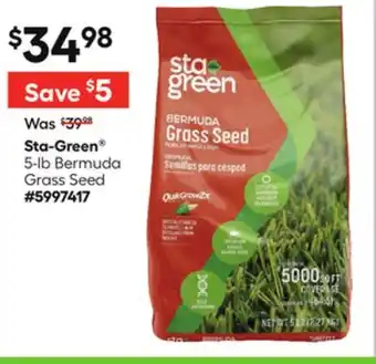 Lowe's 5-lb Bermuda Grass Seed offer