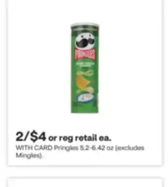 CVS Pringles 5.2-6.42 oz offer