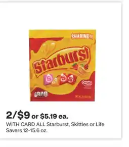 CVS ALL Starburst, Skittles or Life Savers 12-15.6 oz offer