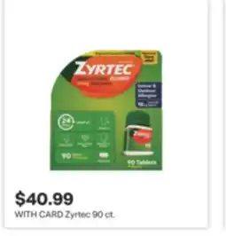 CVS Zyrtec 90 ct offer