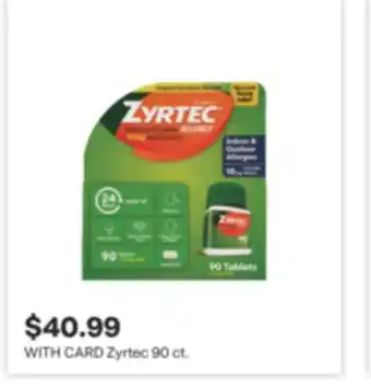 CVS Zyrtec 90 ct offer