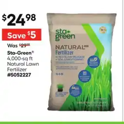 Lowe's 4,000-sq ft Natural Lawn Fertilizer offer