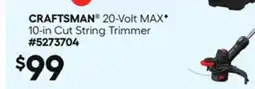 Lowe's 20-Volt MAXF 10-in Cut String Trimmer offer