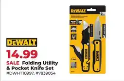 Runnings DEWALT Folding Utility & Pocket Knife Set offer