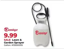 Runnings Lawn & Garden Sprayer offer