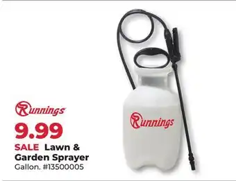 Runnings Lawn & Garden Sprayer offer