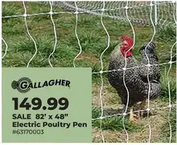 Runnings 82' x 48 Electric Poultry Pen offer