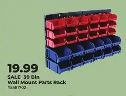 Runnings 30 Bin Wall Mount Parts Rack offer