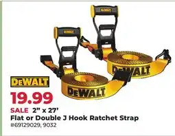 Runnings 2 x 27' Flat or Double J Hook Ratchet Strap offer