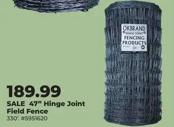 Runnings 47 Hinge Joint Field Fence offer