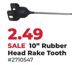 Runnings 10 Rubber Head Rake Tooth offer