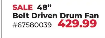 Runnings 48 Belt Driven Drum Fan offer