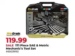 Runnings Pro-Grade 171 Piece SAE & Metric Mechanic's Tool Set offer