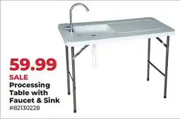 Runnings Processing Table with Faucet & Sink offer