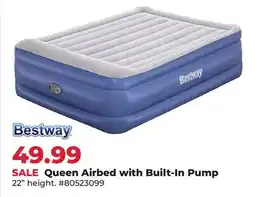 Runnings Queen Airbed with Built-In Pump offer
