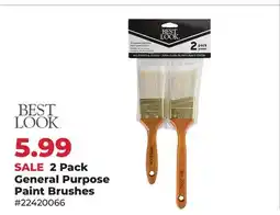 Runnings 2 Pack General Purpose Paint Brushes offer
