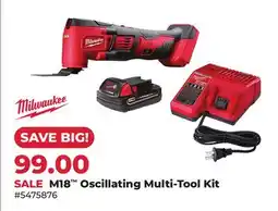 Runnings Milwaukee M18 Oscillating Multi-Tool Kit offer