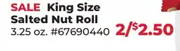 Runnings King Size Salted Nut Roll offer