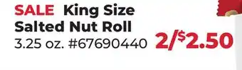 Runnings King Size Salted Nut Roll offer