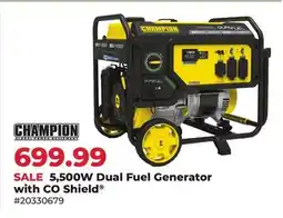 Runnings 5, 500W Dual Fuel Generator with CO Shield offer