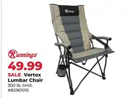 Runnings Vortex Lumbar Chair offer