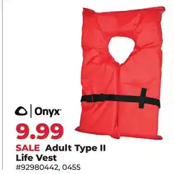 Runnings Adult Type II Life Vest offer