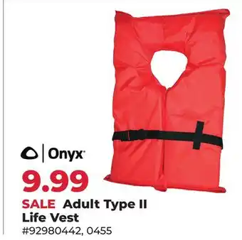 Runnings Adult Type II Life Vest offer