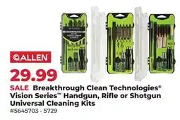 Runnings Breakthrough Clean Technologies Vision Series Handgun, Rifle or Shotgun Universal Cleaning Kits offer
