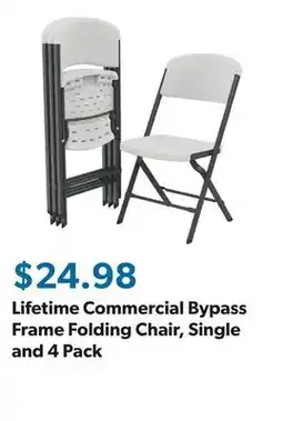 Sam's Club Lifetime Commercial Bypass Frame Folding Chair, Single and 4 Pack offer