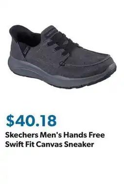 Sam's Club Skechers Men's Hands Free Swift Fit Canvas Sneaker offer