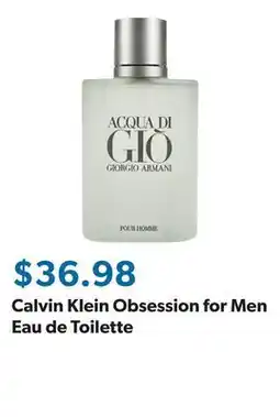 Sam's Club Calvin Klein Obsession for Men Eau de Toilette offer