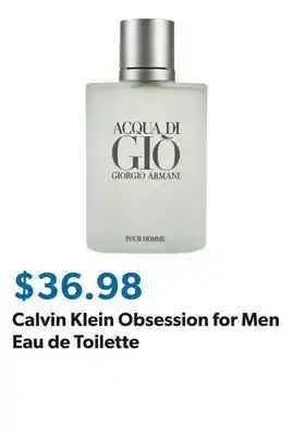 Sam's Club Calvin Klein Obsession for Men Eau de Toilette offer
