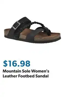 Sam's Club Mountain Sole Women's Leather Footbed Sandal offer