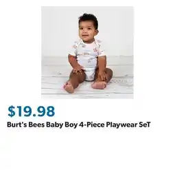 Sam's Club Burt's Bees Baby Boy 4-Piece Playwear SeT offer