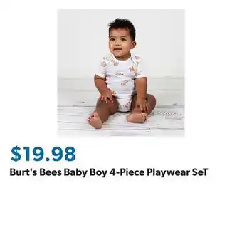 Sam's Club Burt's Bees Baby Boy 4-Piece Playwear SeT offer