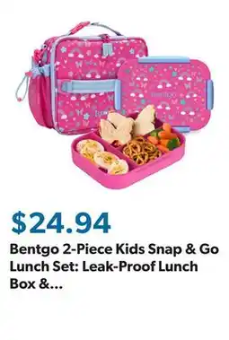 Sam's Club Bentgo 2-Piece Kids Snap & Go Lunch Set: Leak-Proof Lunch Box & Deluxe Insulated Lunch Bag offer
