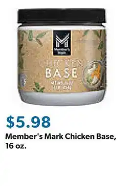 Sam's Club Member's Mark Chicken Base, 16 oz offer