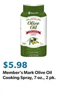 Sam's Club Member's Mark Olive Oil Cooking Spray, 7 oz., 2 pk offer