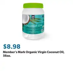Sam's Club Member's Mark Organic Virgin Coconut Oil, 56oz offer